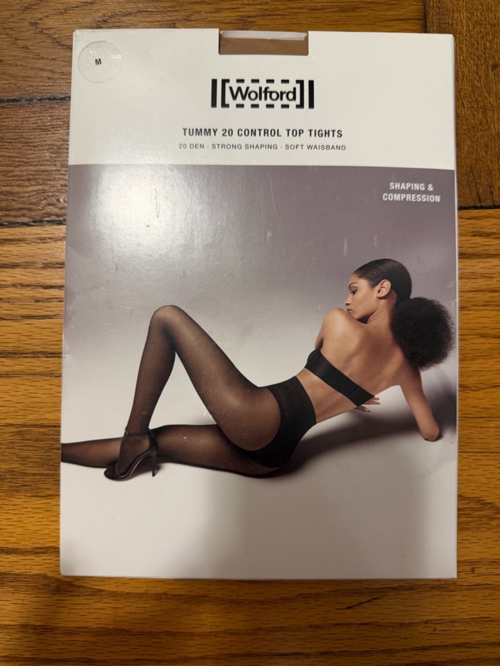 Brand New: Wolford Black Sheer Control Top Tights